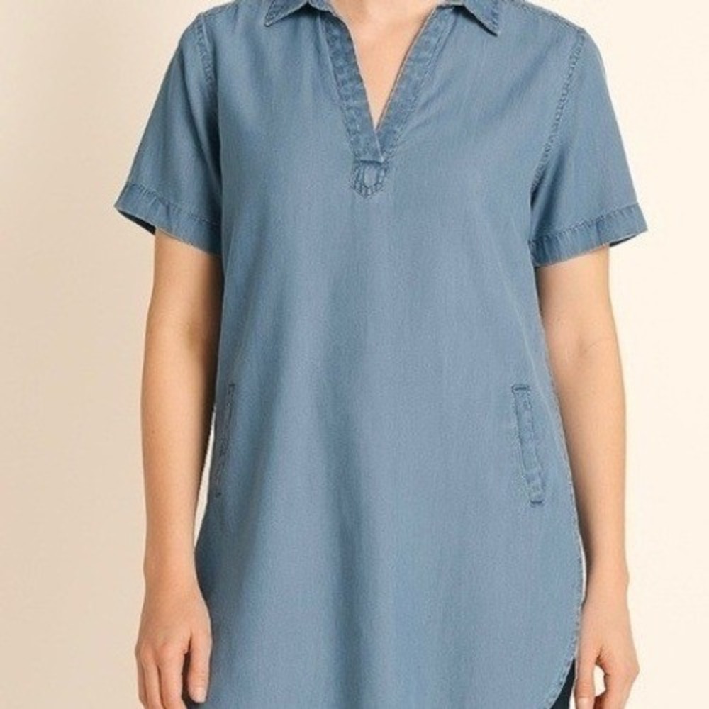 Philosophy Chambray Tunic Shirt M